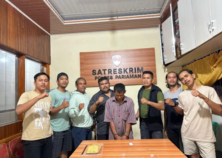 Rasidin (60), warga Nareh Pariaman ditangkap Polres Pariaman atas kasus sodomi anak.
