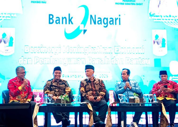 Bank Nagari bersama Pemprov Sumbar menggelar Roadshow dan Silaturahmi bersama perantau Minangkabau di Kota Pekanbaru, Provinsi Riau, Rabu (11/6/2025).