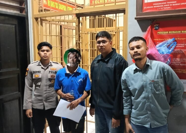 Pelaku pelecehan seksual di Padang Panjang ditangka polisi. (foto: Dok. Polres Padang Panjang).