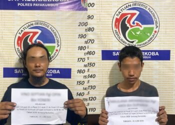 2 Pengedar Ditangkap di Payakumbuh, Bawa 3,8 Kg Ganja dengan Vespa