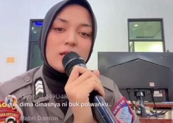 Polwan Polda Sumbar Ditegur Dirlantas, Nyanyi di TikTok Saat Jam Kerja