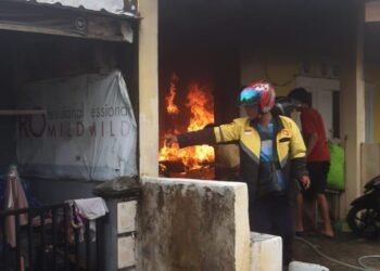 Kebakaran Toko Laundry di Padang, Diduga Akibat Kebocoran Tabung Gas