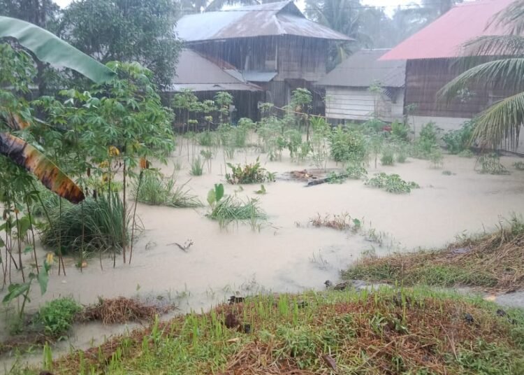 Bencana banjir yang melanda sejumlah desa di Kecamatan Sipora Utara dan Sipora Selatan, Kabupaten Kepulauan Mentawai. (foto: IST).