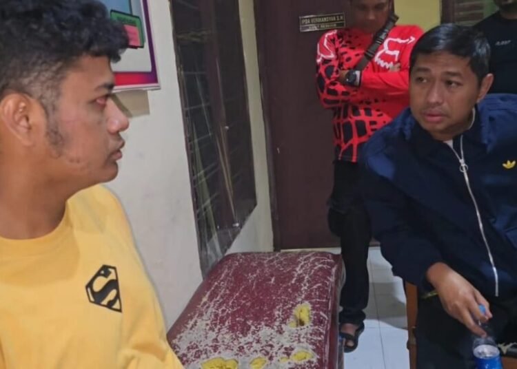Proses intrograsi terduga pelaku mutilasi di Padang Pariaman.