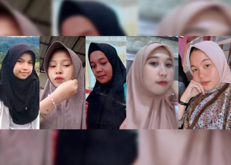 Foto 5 gadis di Sumbar yang dibunuh secara sadis dan keji.