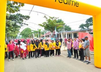 Pimpinan dan Anggota DPRD Dharmasraya Ikut Jalan Santai HUT Nagari Sungai Duo, Dorong Semangat Kebersamaan