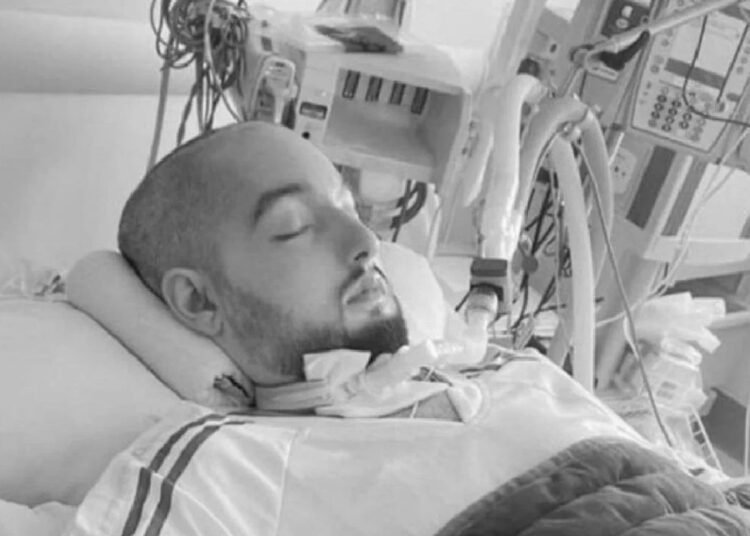 Tangkapan layar Pangeran Al-Waleed bin Khaled ketika masih dirawat