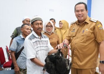 Dorong Ekonomi Rumah Tangga, Pemko Pariaman Bagikan Ayam Petelur dan Mesin Tetas untuk Warga