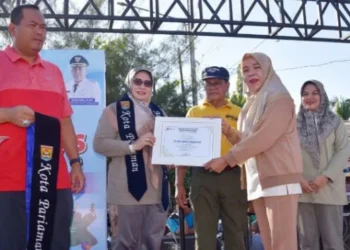 Pemko Pariaman Gelar Senam Bersama dan Edukasi Germas di Acara Hoyak Tabuik 2025