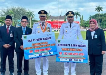 Bank Nagari Kucurkan CSR Pendidikan Rp2,34 Miliar, Pemprov Sumbar Terima Dividen Rp122,188 Miliar