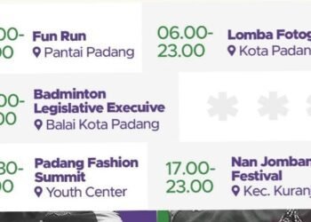Besok Rangkaian HJK Padang Dimulai, Ada Fun Run Hingga Fashion Summit