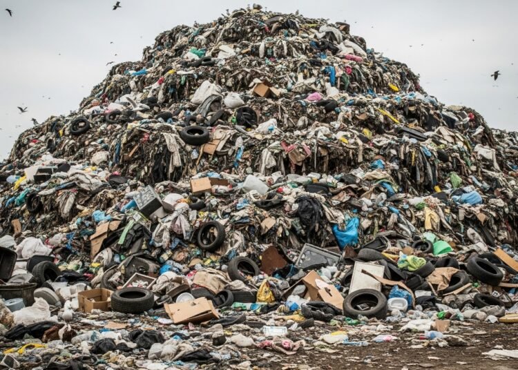 Ilustrasi tumpukan sampah (Foto : Artificial Intelligence)