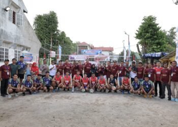 Meriahkan HUT RI ke-80, Wali Kota Pariaman Buka Open Turnamen Bola Voli Garuda Muda
