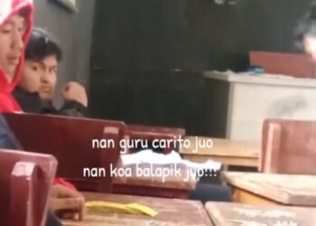 3 Siswa SMKN 2 Padang Panjang Buat Video Main Koa Saat Guru Mengajar