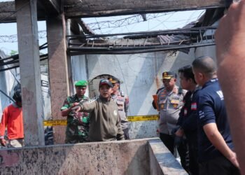 Polisi Olah TKP Kebakaran Pasar Payakumbuh