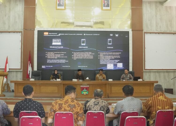Pemerintah Kota  Bukittinggi sosialisasikan Pembentukan Pos Bantuan Hukum Kelurahan di Aula Balaikota Bukittinggi, Kamis (28/8).