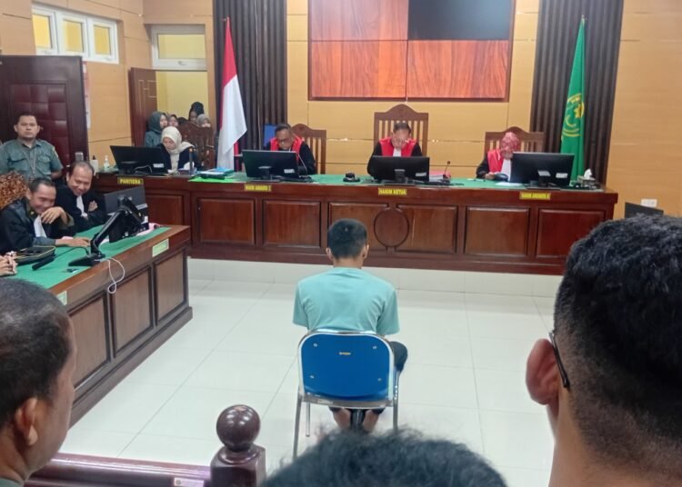 Sidang vonis pembunuhan NKS digelar di PN Pariaman, Selasa (5/8).