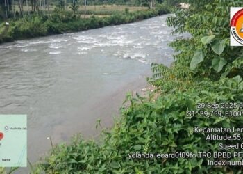 Seorang Pria di Pesisir Selatan Hilang Diduga Hanyut Terbawa Arus Sungai