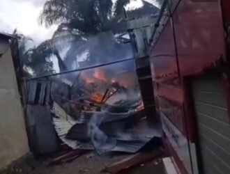 Mesin Press Korslet, Kebakaran Hanguskan Gudang Karton di Pasaman Barat