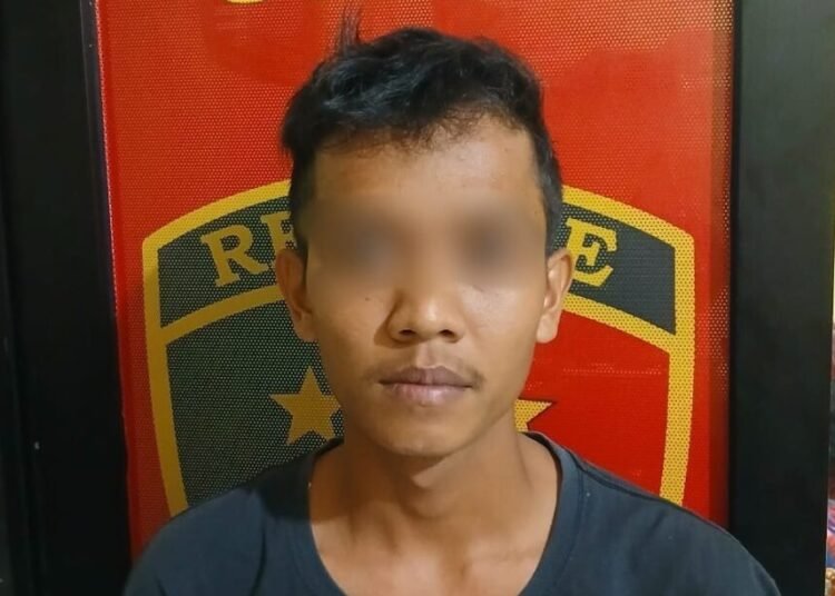 Polres Tanah Datar menangkap terduga pencuri sepeda motor berinisial A (23) di Jorong Durian Taruang, Nagari Lubuak Gadang, Kecamatan Sangir, Solok Selatan, pada Sabtu (30/8). Foto: Polres Tanah Datar