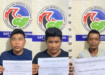 Tiga Pria Ditangkap di Payakumbuh, Puluhan Paket Sabu-Sabu dan Ganja Disita