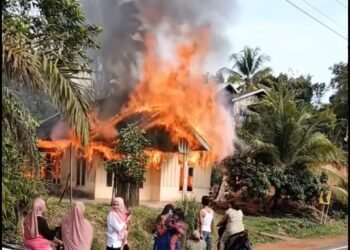 Video: Detik-Detik Api Lahap Rumah Warga di Pesisir Selatan
