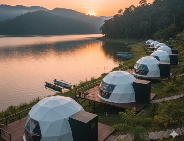 Ilustrasi glamping. IST