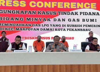 Polisi Tetapkan 2 Tersangka Pengoplosan Gas LPG di Pekanbaru, Raup Keuntungan Rp70 Juta Per Bulan