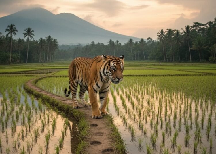 Ilustrasi harimau. Ilustrasi: AI