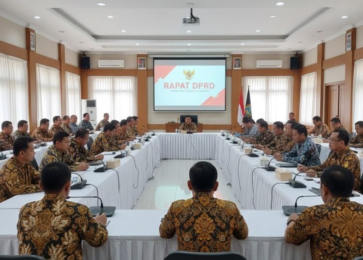 Ilustrasi rapat DPRD di hotel. Ilustrasi: AI