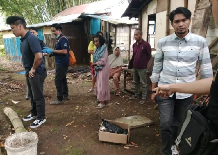 Penemuan bayi di kawasan Bukik Cangang, Kota Bukittinggi, pada Sabtu (25/10) pagi.