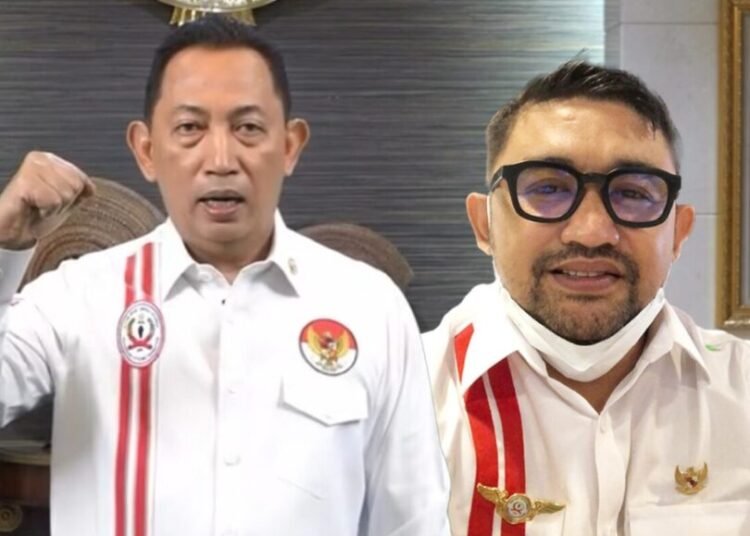 Ketua Umum PB ISSI, Listyo Sigit Prabowo, dan Ketua Pengprov ISSI Sumbar, Erick Hariyona.