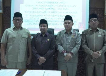 Pemko Bukittinggi dan DPRD Tandatangani Nota Persetujuan Bersama Perubahan APBD 2025