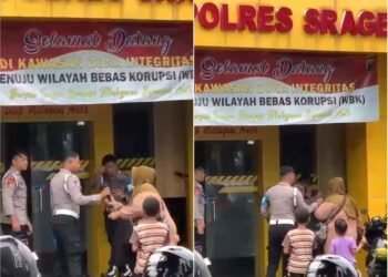 Viral! Emak-Emak Ngamuk di Mapolres, Nekat Siram Bensin Polisi, Diduga Kesal Dituding ODGJ