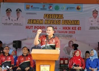 Ribuan Peserta Ramaikan HUT PORPI, HKN dan Hari Armada RI di Kota Pariaman