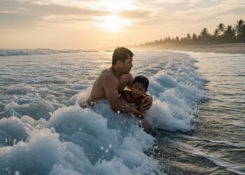 Video: Aksi Heroik Warga Selamatkan Remaja yang Nyaris Tenggelam di Pantai Padang