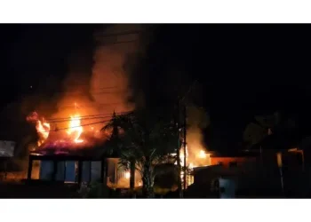 Bekas Kantor Wali Nagari di Pasaman Terbakar Dini Hari