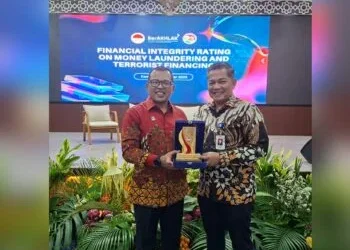 Bank Nagari Raih Penghargaan FIR Terbaik dari PPATK RI