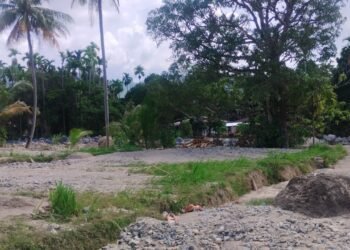 Lahan Pertanian di Padang Berubah Jadi Daratan Bebatuan Pascabanjir Bandang