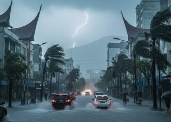 Prakiraan Cuaca Sumbar 16–18 Desember 2025: Waspada Hujan Lebat Disertai Petir dan Angin Kencang