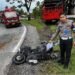 Motor Mahasiswa Dharmasraya Hancur Dilindas Truk di Solok