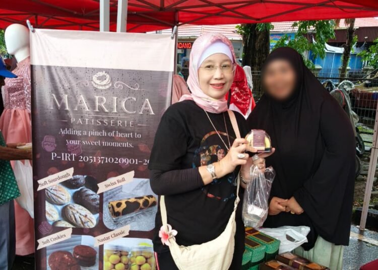 Marica Patisserie membuka gerai pada kegiatan hari bebas kendaraan bermotor di salah satu jalan di Padang beberapa waktu yang lalu. Foto: Dokumentasi pribadi