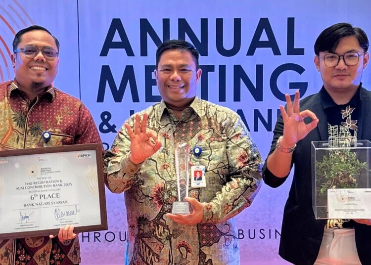 Bank Nagari Syariah kembali menorehkan prestasi nasional dengan meraih Hajj Banking Award 2025 dari Badan Pengelola Keuangan Haji (BPKH).