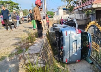 4 Kendaraan Terlibat Kecelakaan Beruntun di Bukittinggi