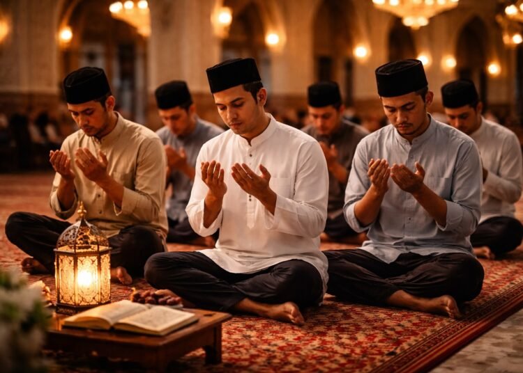 Ilustrasi beribadah di bulan puasa. IST