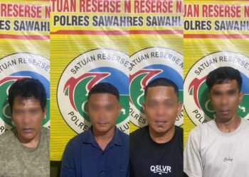 3 Warga Pesisir Selatan dan 1 Orang Bengkulu Ditangkap di Sawahlunto, Kedapatan Bawa Sabu-Sabu