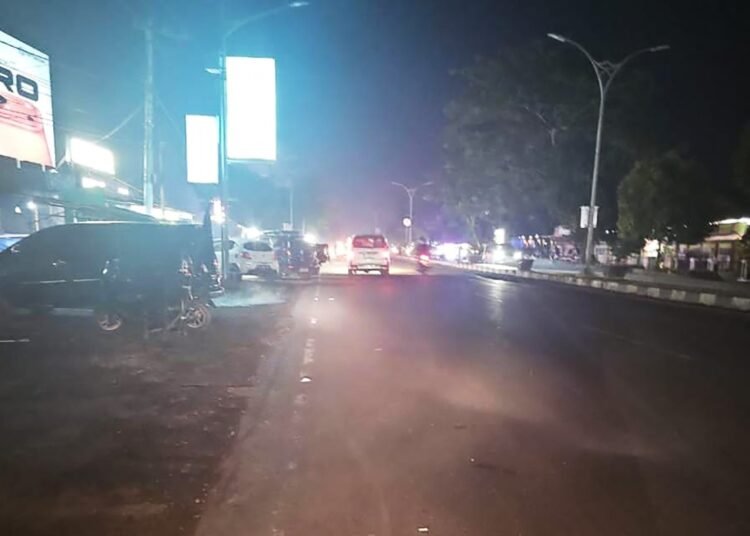 Lampu PJU Jalan sepanjang Lintas Sumatra di Kabupaten Dharmasraya tidak menyala.