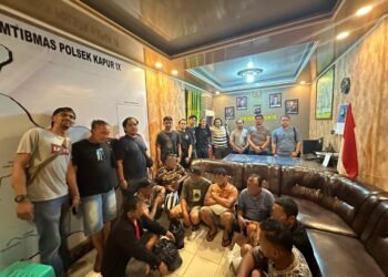 Sedang Asyik Berjudi Koa, 8 Orang Ditangkap Polisi di Limapuluh Kota