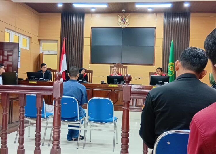 Sidang lanjutan Wanda, terdakwa kasus mutilasi yang digelar di Pengadilan Negeri Pariaman, Kamis (19/2).