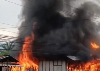Sehari Jelan Lebaran Empat Toko Terbakar di Pasaman Barat
